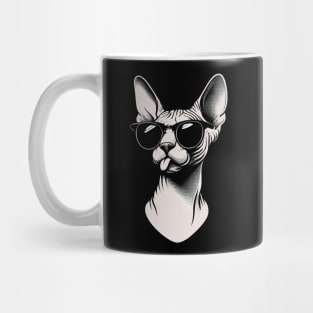 Sphynx Cat with Sunglasses Mug